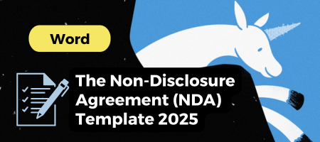 Mutual NDA Template (2025) – Cover image showing professional agreement ready for startups, Web3, SaaS, and AI founders