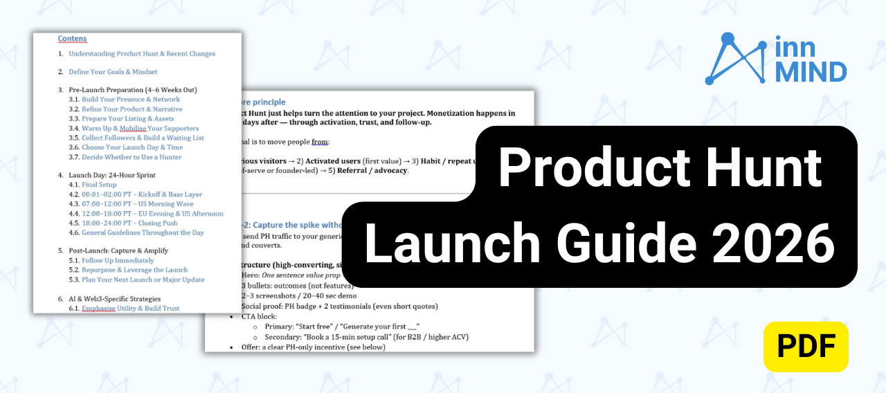 Product Hunt Launch Guide 2026 for AI and Web3 startups (PDF playbook)